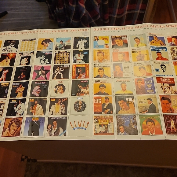 Elvis Presley Album Cover Stamps 72 from the 60's and 70's.. - Picture 8 of 8